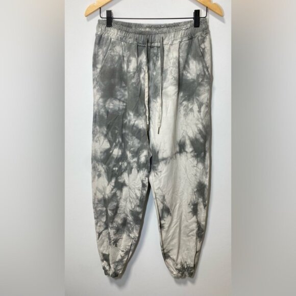 Eternelle Made in Italy Sweatpants White & Grey Print Size M - Picture 2 of 7